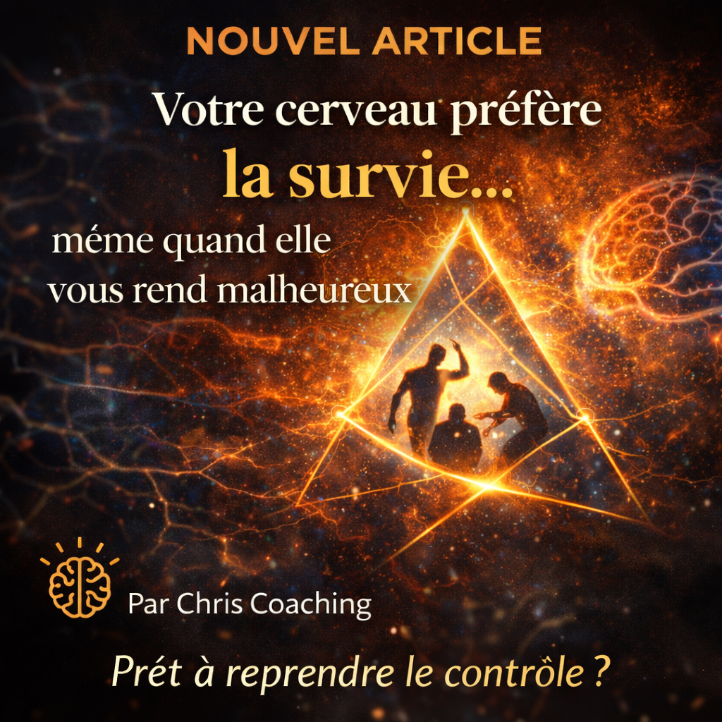 “Pourquoi votre cerveau préfère la survie… même quand elle vous rend malheureux”