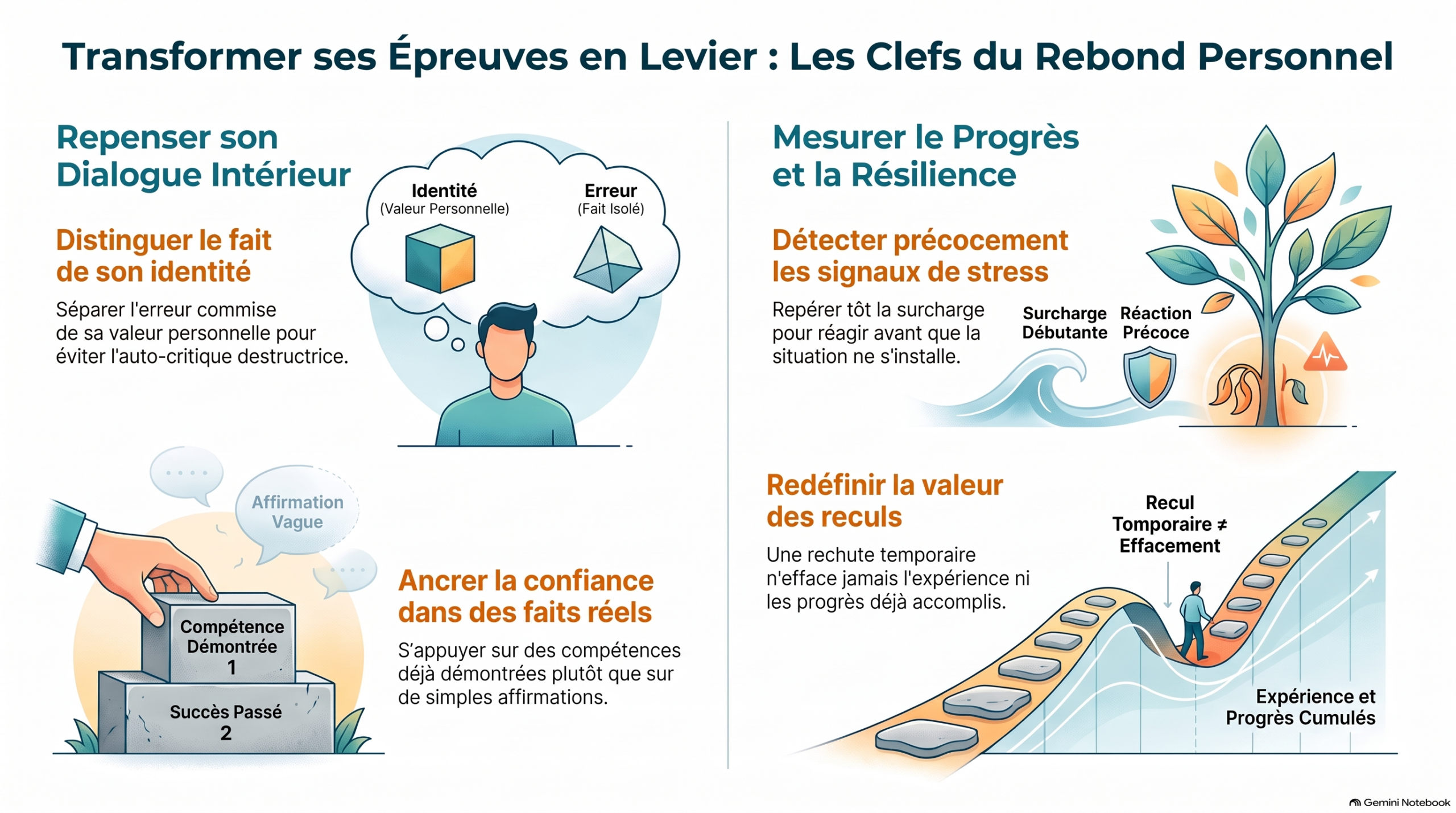 Les clés du rebond personnel : infographie Chris Coaching